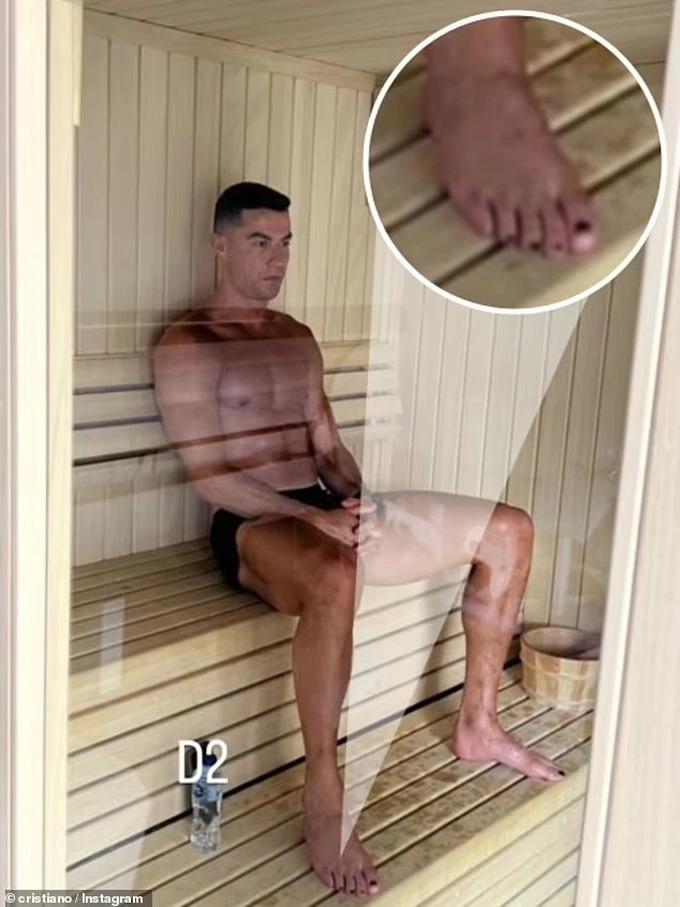 Sở thích sơn móng chân của Ronaldo gây sửng sốt-1
