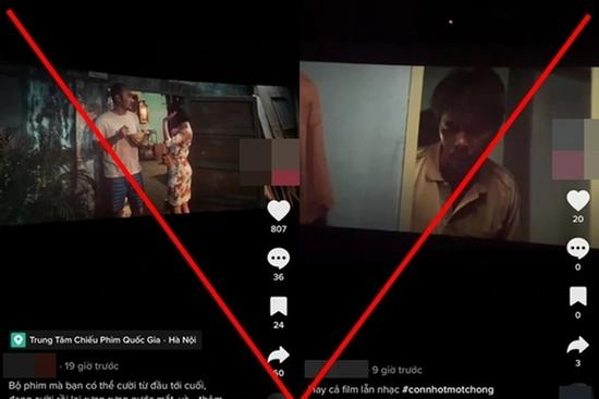 Nhiều TikToker gây phẫn nộ vì đăng lén phim chiếu rạp lên mạng