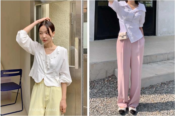 Mix áo blouse với 4 kiểu quần này để sành điệu miễn bàn-3