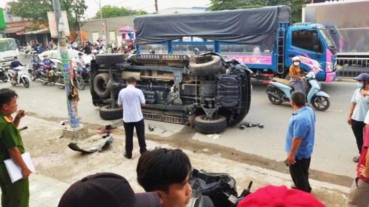 Vụ xe tông thiếu tá CSGT và 2 người dân: Khởi tố tài xế tội giết người-1