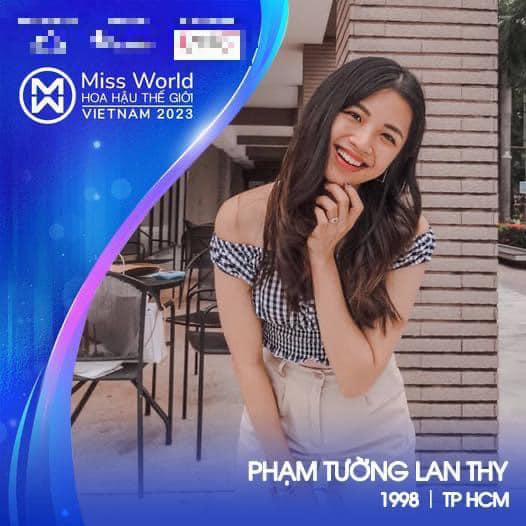 Thực hư hotgirl ống nghiệm Phạm Tường Lan Thy thi Miss World Vietnam 2023-2