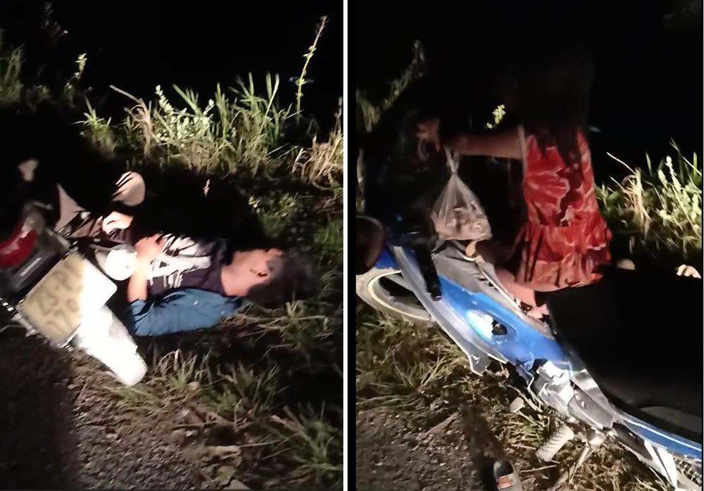 Nửa đêm, bố say rượu ngủ quên bên đường, bỏ mặc con gào khóc-1