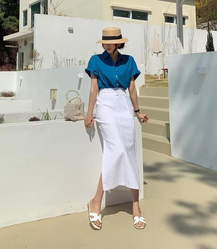 10 cách diện chân váy màu trung tính giúp nàng mặc đẹp mọi lúc mọi nơi-2