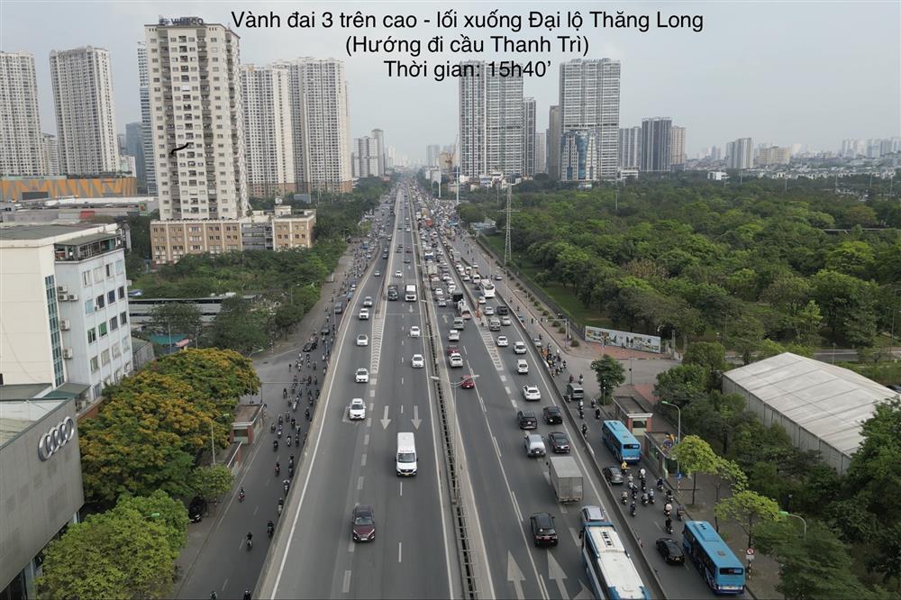 CSGT dùng flycam gỡ điểm ùn tắc tại cửa ngõ Hà Nội-6