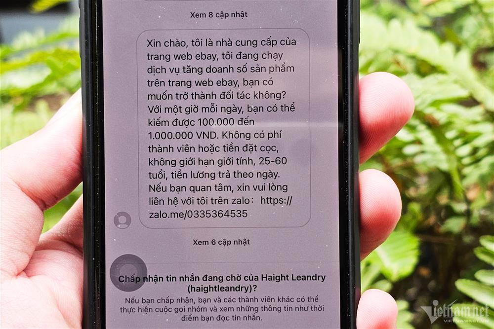 Thủ đoạn moi tiền trăm triệu từ những tin nhắn rác lừa đảo-1
