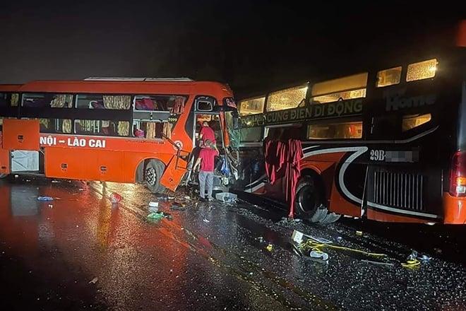 3 tai nạn giao thông liên tiếp trên cao tốc Nội Bài - Lào Cai, 1 người chết-1