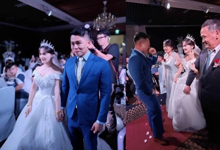 Chú rể bật khóc nức nở trong đám cưới khiến bố cô dâu bàng hoàng-1