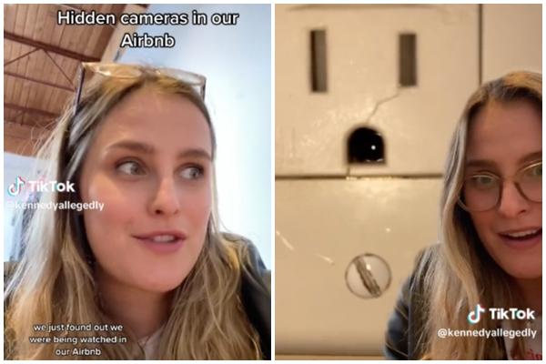 Đi trăng mật, cặp đôi tá hoả phát hiện camera ẩn trong ổ điện nhà nghỉ-2