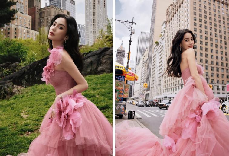 Angelababy phải bóp váy gần 12cm mới vừa vòng eo-1