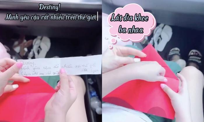 Phản ứng của Nhã Phương và Trường Giang khi con gái nhận một bức thư ở lớp-1