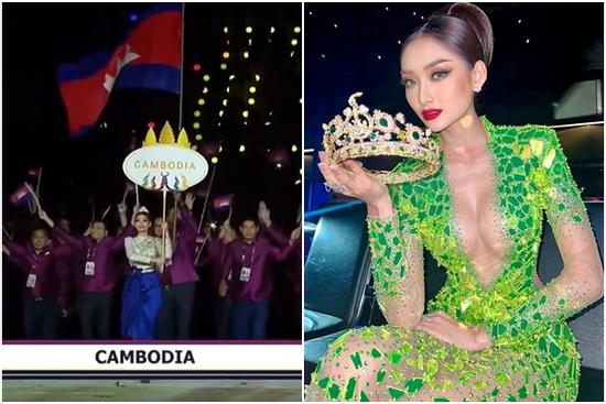 Phong cách Hoa hậu Campuchia dự khai mạc SEA Games 32
