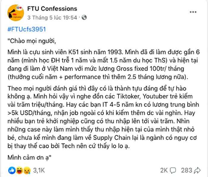 Bạn trẻ 30 tuổi lương 100 triệu/tháng đặt câu hỏi thổi bùng tranh luận-1