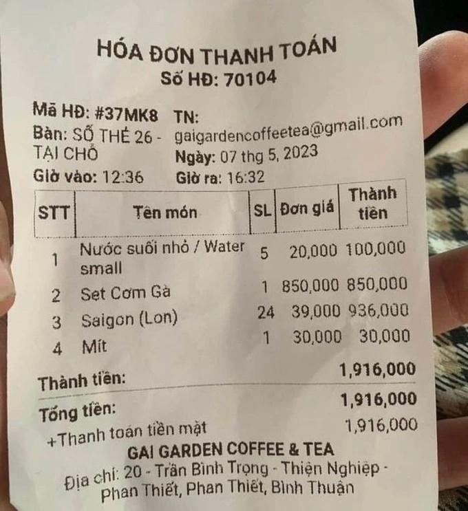 Tranh cãi cơ sở ăn uống tính thùng bia gần 1 triệu đồng ở Bình Thuận-1