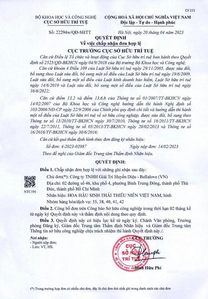 Ngừng tổ chức Hoa hậu Sinh thái thiếu niên Việt Nam 2023 vì tranh chấp-3