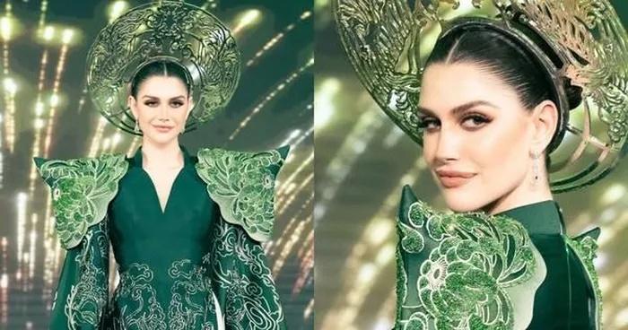 Hoa hậu Isabella Menin mặc áo dài đội nón lá, khởi động Miss Grand 2023-4