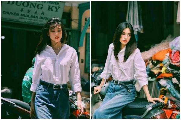 Hoa hậu Tiểu Vy thăng hạng phong cách nhờ diện đồ tối giản-11