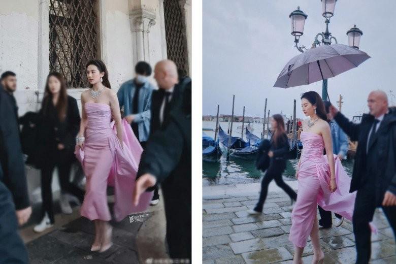 Lưu Diệc Phi diện váy lấp ló vòng 1, ảnh cam thường có dìm hàng?-2