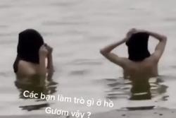 Xác định danh tính 2 người 'tắm tiên' ở Hồ Gươm gây phẫn nộ