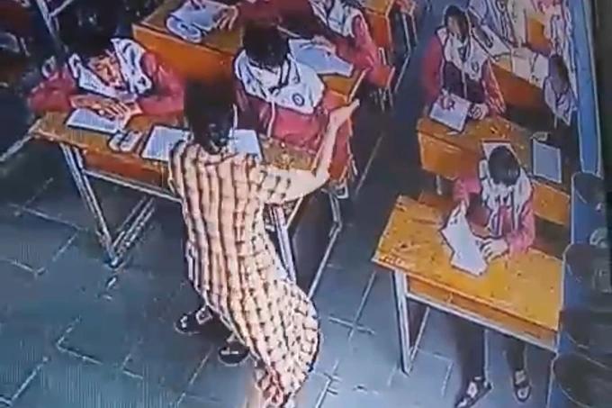 Đắk Lắk: Cô giáo tát học sinh trong giờ kiểm tra vì nghi ngờ sử dụng tài liệu-1