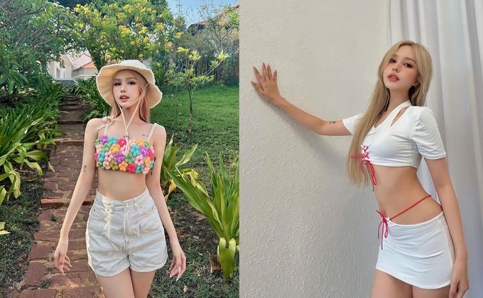 Xoài Non - Vợ streamer giàu nhất Việt Nam chăm khoe eo thon, dáng nóng bỏng-3