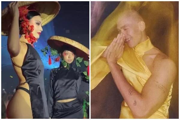 Show thời trang diện áo yếm bị tuýt còi, đồ truyền thống biến tấu khó coi-10