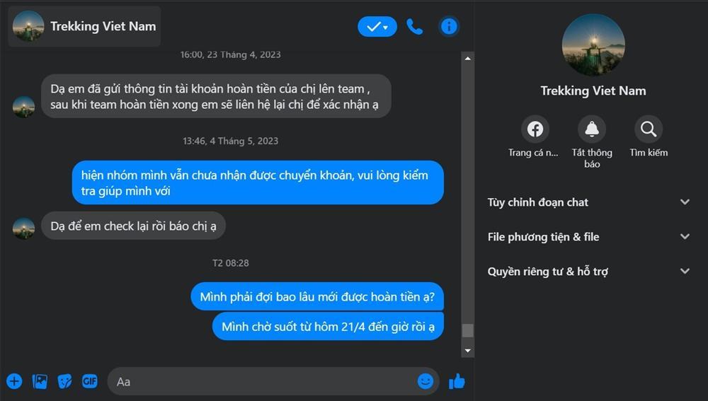 Nữ du khách ở Hà Nội bị lừa hàng chục triệu đồng khi đặt tour trekking-3