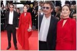 Củng Lợi nắm chặt tay chồng Tây hơn 17 tuổi trên thảm đỏ Cannes