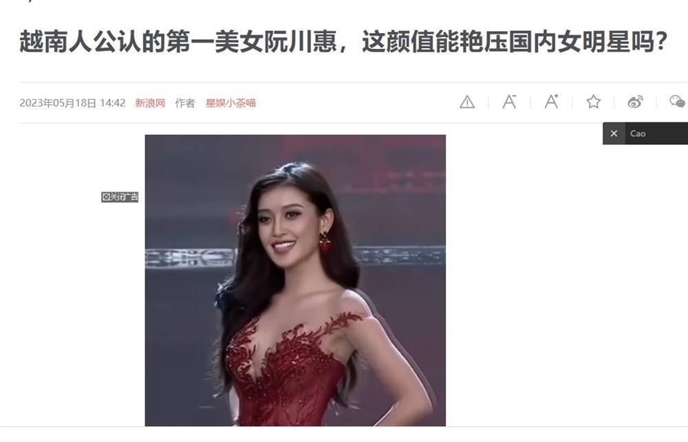 Báo Trung bất ngờ khen ngợi nhan sắc Á hậu Huyền My-1