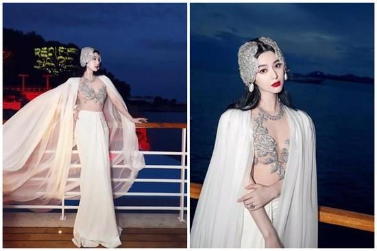 Phạm Băng Băng diện đầm xuyên thấu tại Cannes