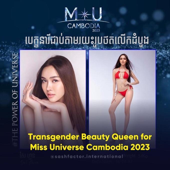 Sắc vóc gợi cảm của mỹ nhân chuyển giới dự thi Hoa hậu Hoàn vũ Campuchia-1