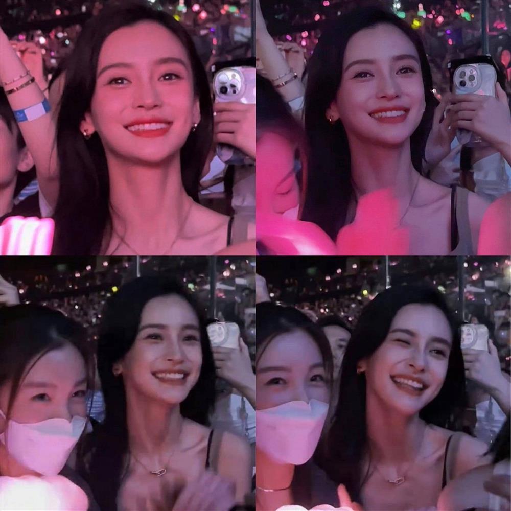 Angelababy khoe nhan sắc bất chấp cam thường khi đi xem concert BLACKPINK-1