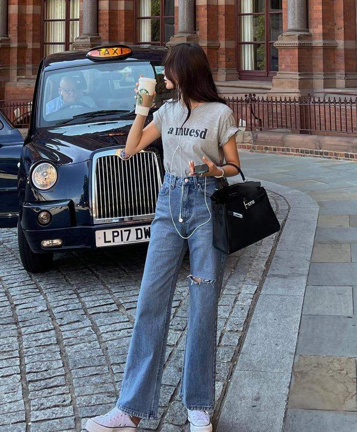 Diện áo thun và quần jeans sành điệu như Hoa hậu Phương Khánh-7