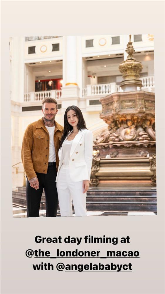 Ảnh hậu trường tình bể bình của David Beckham và Angelababy-1