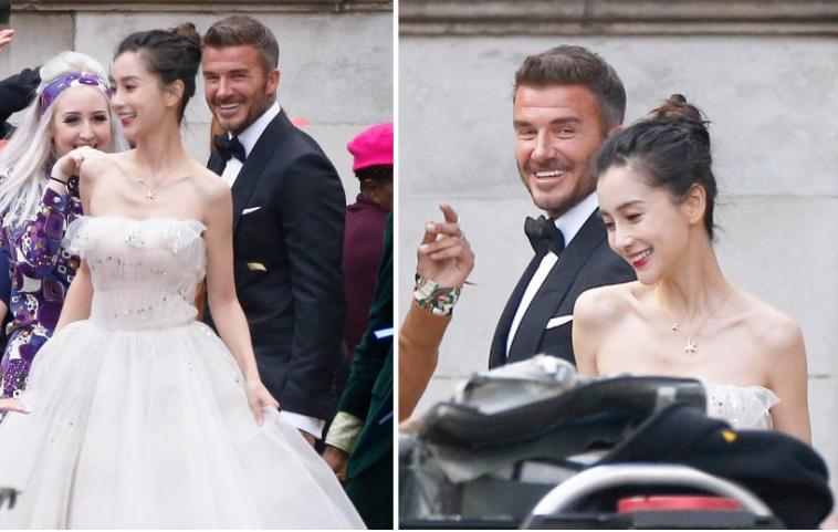 Ảnh hậu trường tình bể bình của David Beckham và Angelababy-5