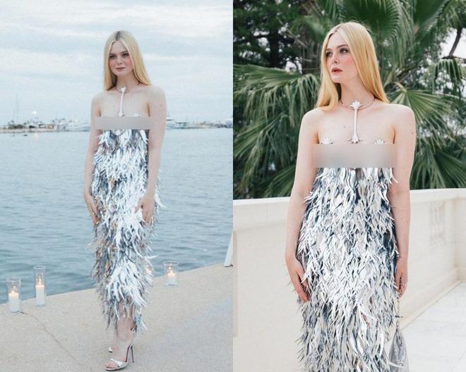 Elle Fanning và màn lột xác ngỡ ngàng ở LHP Cannes 2023: Công chúa Hollywood hở bạo liệt quá rồi!-2