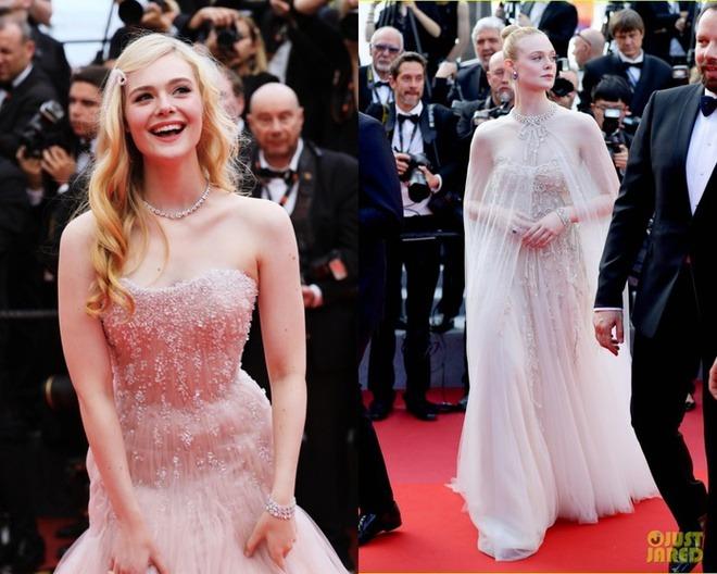 Elle Fanning và màn lột xác ngỡ ngàng ở LHP Cannes 2023: Công chúa Hollywood hở bạo liệt quá rồi!-7