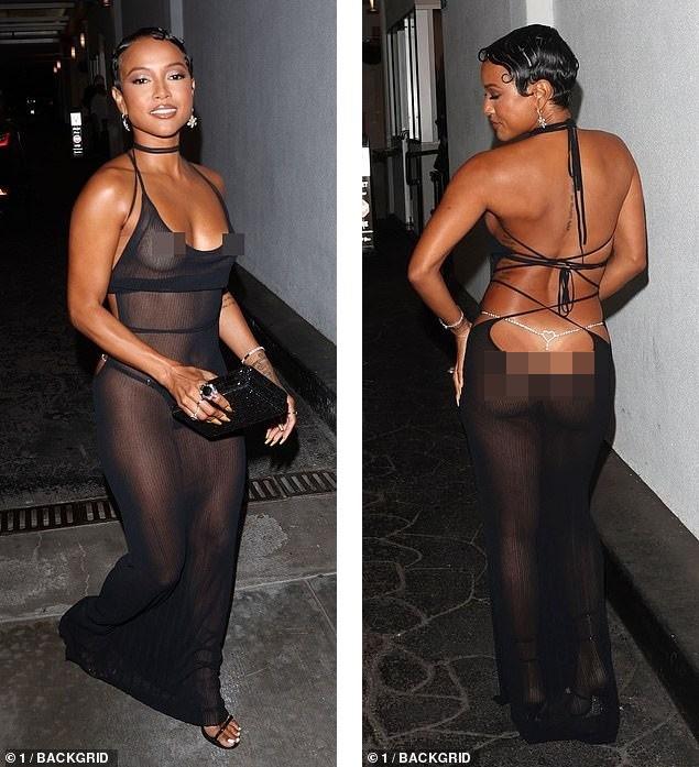 Mỹ nhân gốc Việt thành tâm điểm với váy xuyên thấu-2