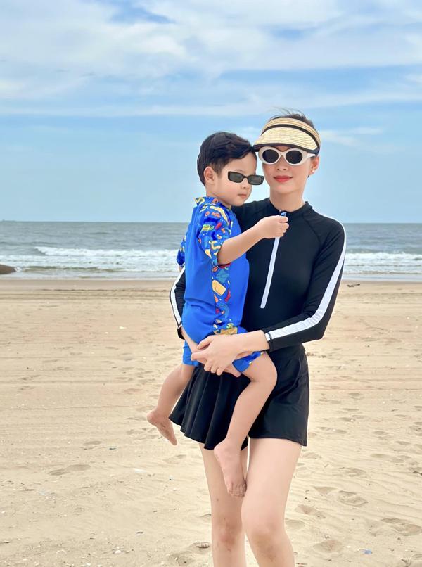 Con trai Hoa hậu Đặng Thu Thảo phổng phao tuổi lên 3, phiên bản nhí của bố-2
