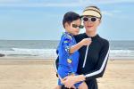Con trai Hoa hậu Đặng Thu Thảo phổng phao tuổi lên 3, phiên bản nhí của bố