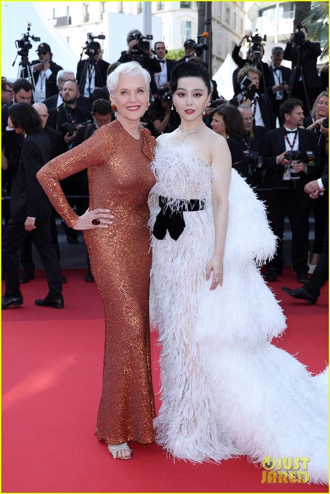 Phạm Băng Băng sang chảnh bên mẹ tỷ phú Elon Musk ở thảm đỏ Cannes-3