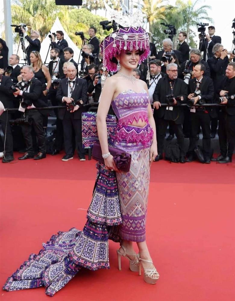 Hoa hậu Hoàn vũ Lào lạc lõng trên thảm đỏ Cannes-1