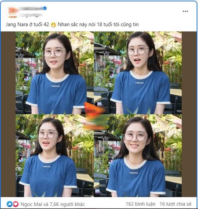 Cả Facebook bấn loạn trước nhan sắc của Jang Nara, 42 tuổi trông như 24-1