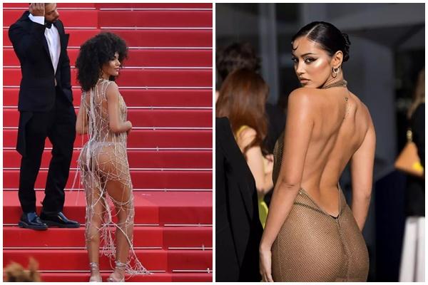 Mỹ nhân 50 tuổi bị chiếc váy hở bạo phản chủ khi tạo dáng ở Cannes-11