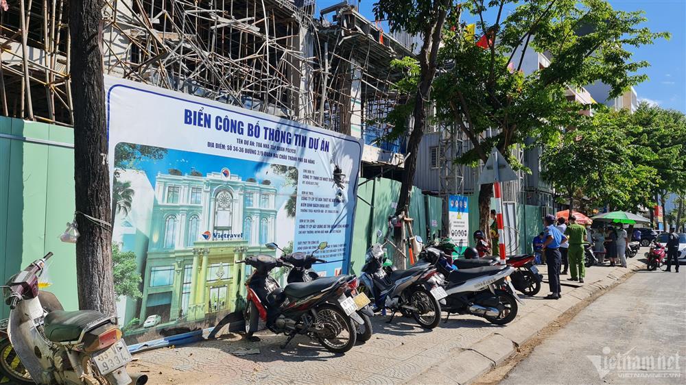 Sập giàn giáo công trình trung tâm Đà Nẵng, 5 người thương vong-5