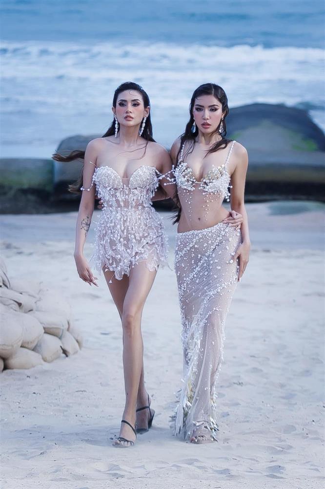 Võ Hoàng Yến và Minh Tú catwalk trên đá rêu-1