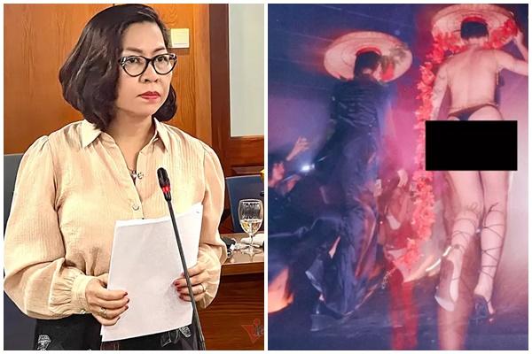 Show thời trang người mẫu mặc áo yếm, lộ cơ thể phản cảm bị phạt 85 triệu đồng-3