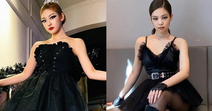 NingNing (aespa) diện váy na ná Jisoo, không còn là bản sao Jennie-8