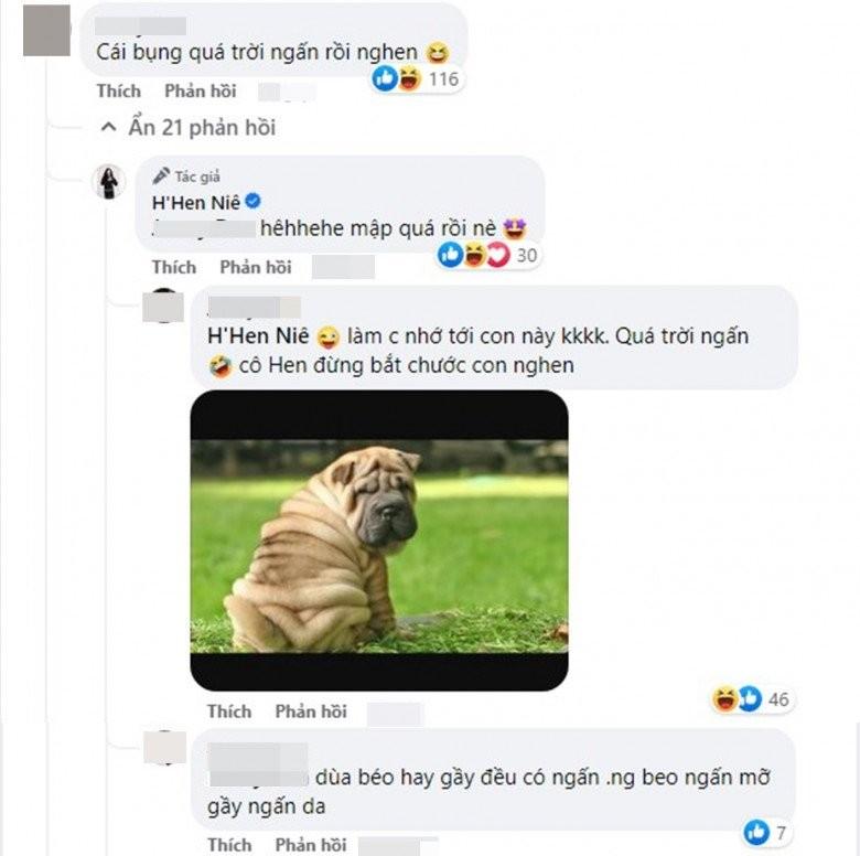 HHen Niê gây chú ý vì nhiều tầng ngấn bụng khi đang ăn-3