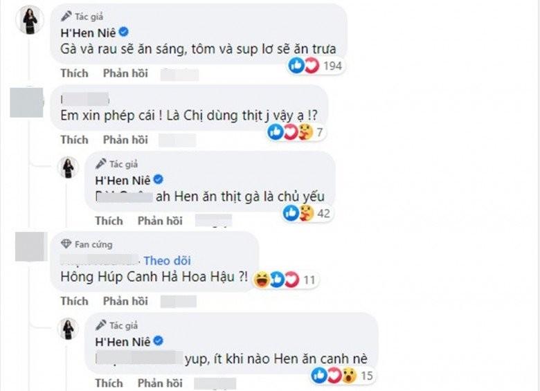 HHen Niê gây chú ý vì nhiều tầng ngấn bụng khi đang ăn-13