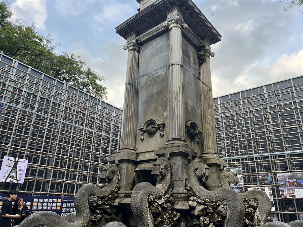 Đài phun nước Con Cóc (quận Hoàn Kiếm) hơn trăm tuổi biến mất-8